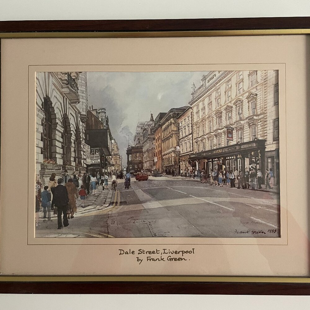 Framed print wall art Dale street Liverpool by Frank Green